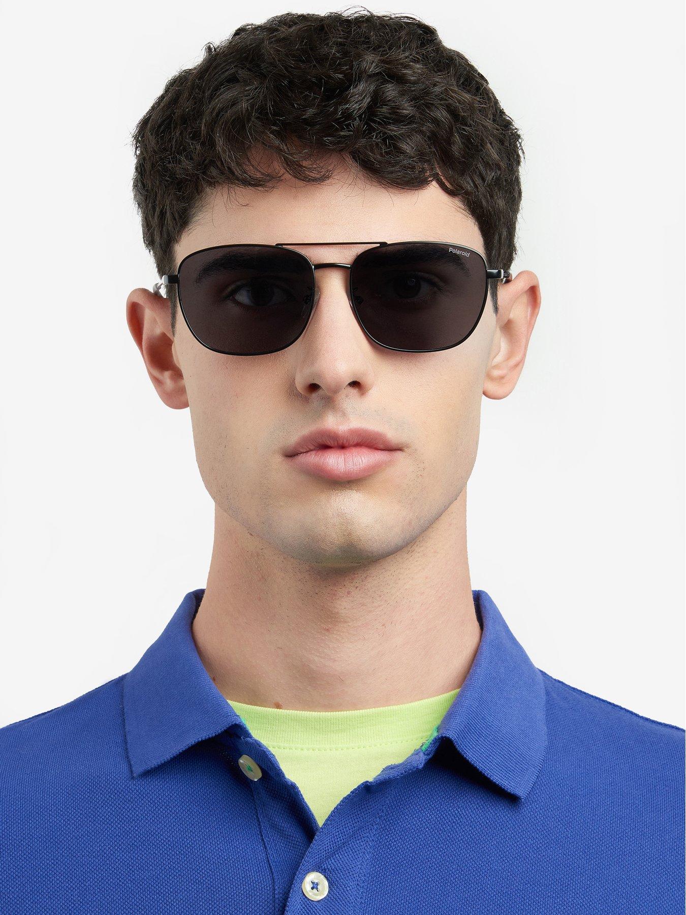 Image 1 of 5 of Polaroid Poloroid Grey Pz Small Double Bridge Sunglasses
