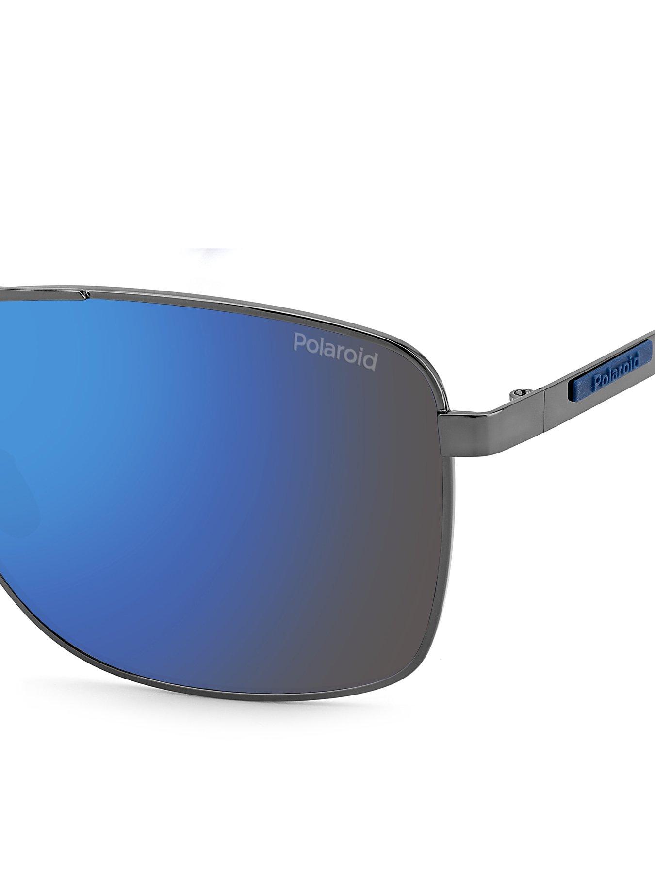 Image 4 of 4 of Polaroid Poloroidblue Sp Rectangular Sunglasses