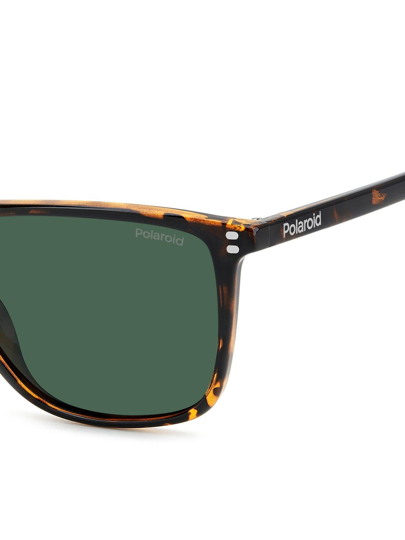 Image 4 of 4 of Polaroid Poloroid Green Pz Rectangular Sunglasses