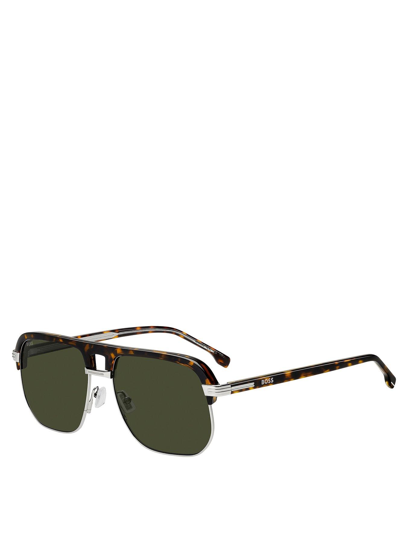 undefined Hugo Boss Metal Joint Sqaure Double Bridge Sunglasses