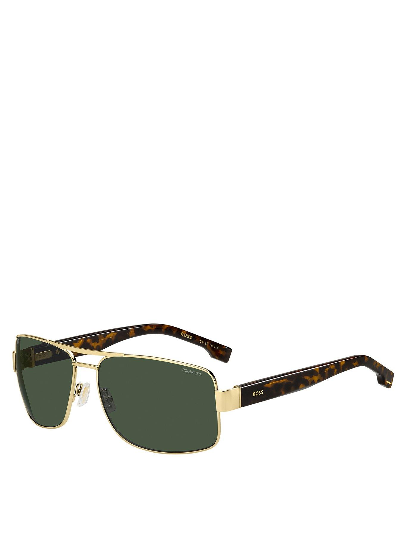 undefined Hugo Boss Gold Metal Navigator Sunglasses