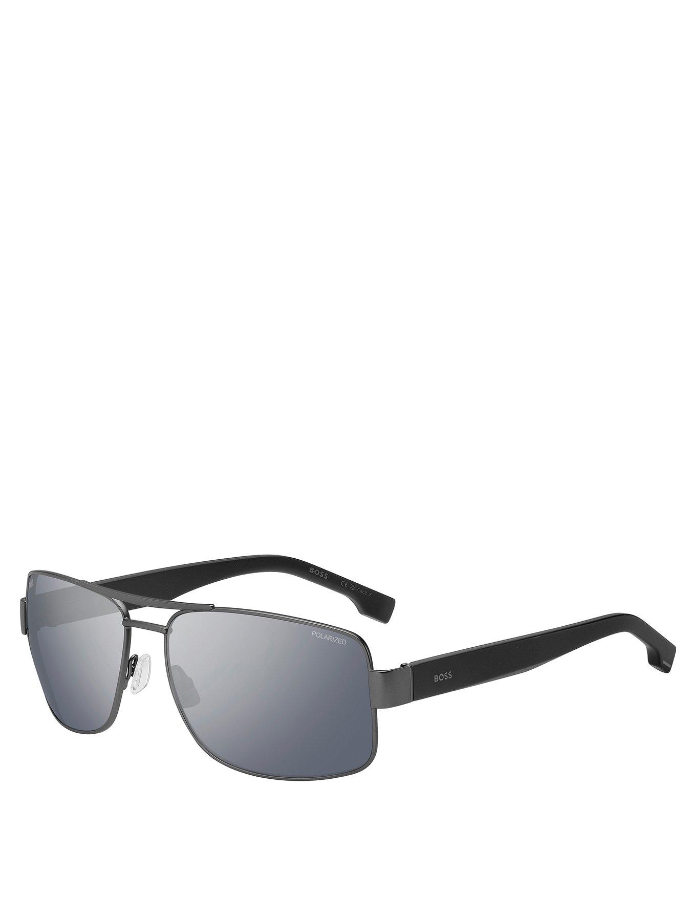 undefined Hugo Boss Gunmetal Navigator Sunglasses