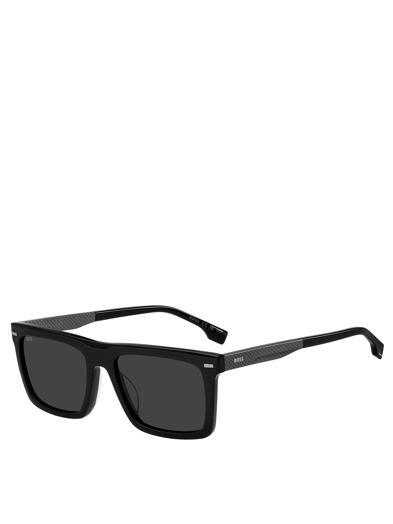 Image 1 of 4 of BOSS Hugo Boss Rectangular Acetate Sunglasses