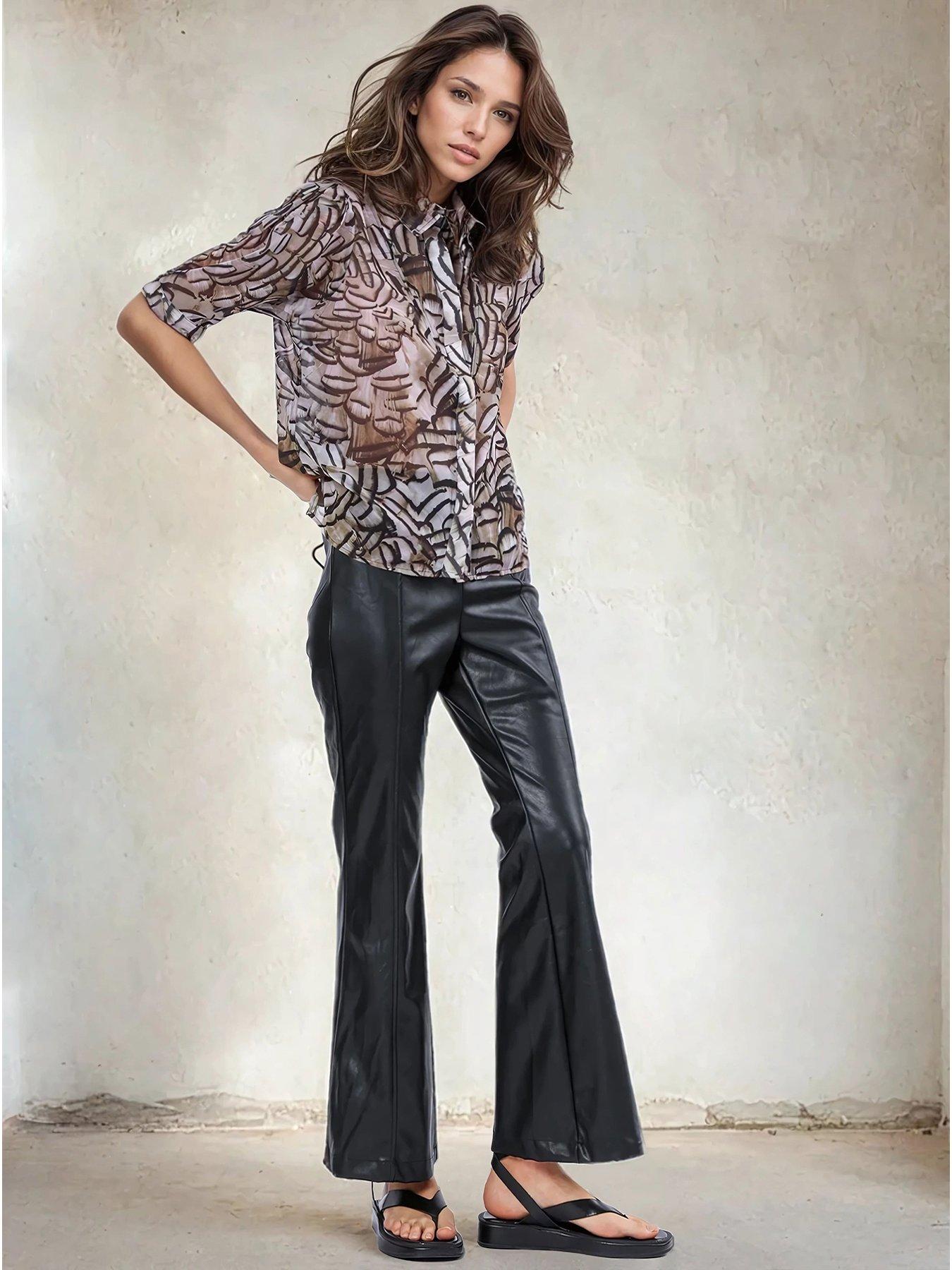 undefined Indium Shirt Blouse With Puff Shoulder