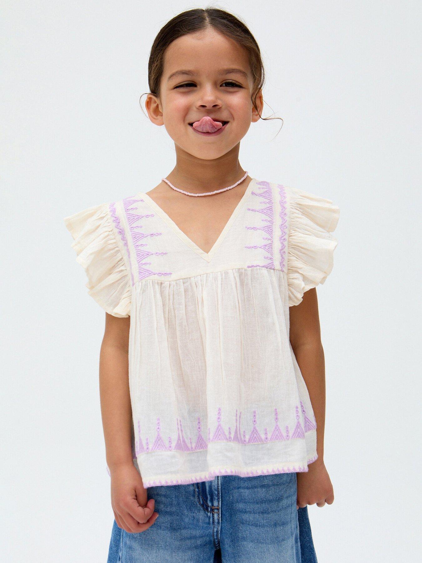 undefined Girls Marianna Blouse - Cream