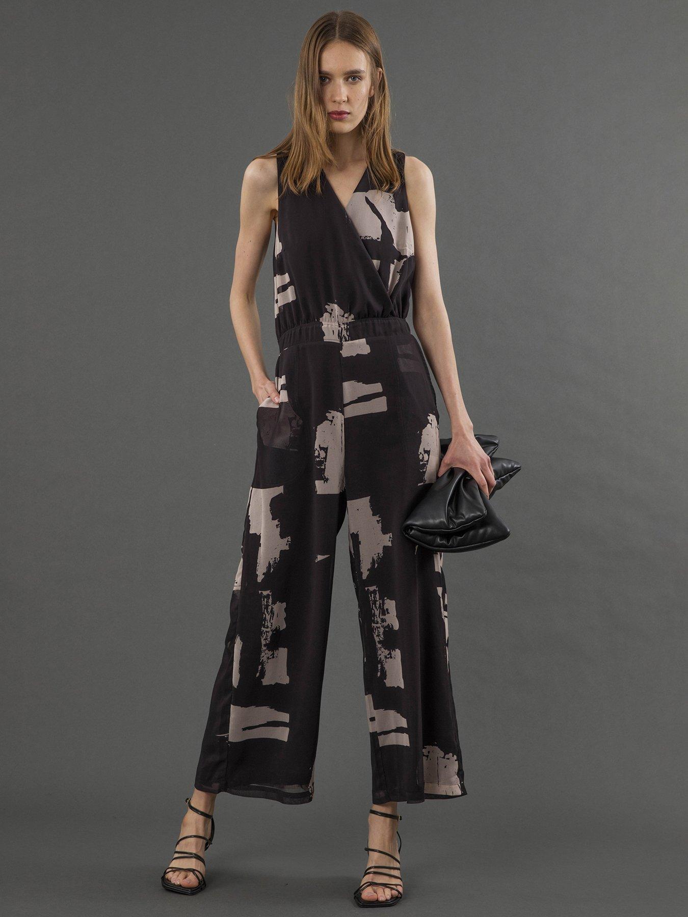 undefined Taylor Jumpsuit With Elasticated Waist And Pockets - Black