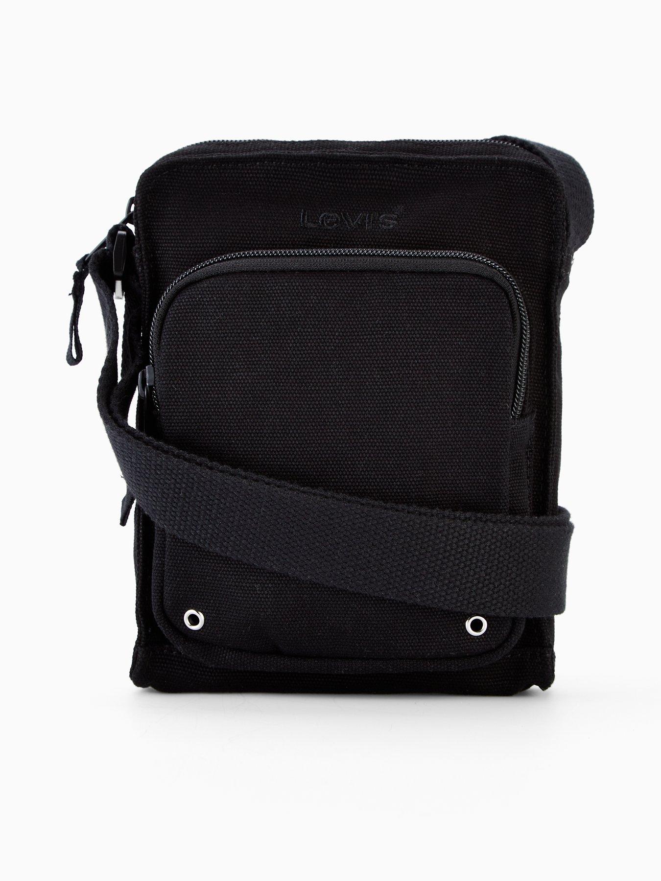 undefined Small Zip Crossbody Bag- Black