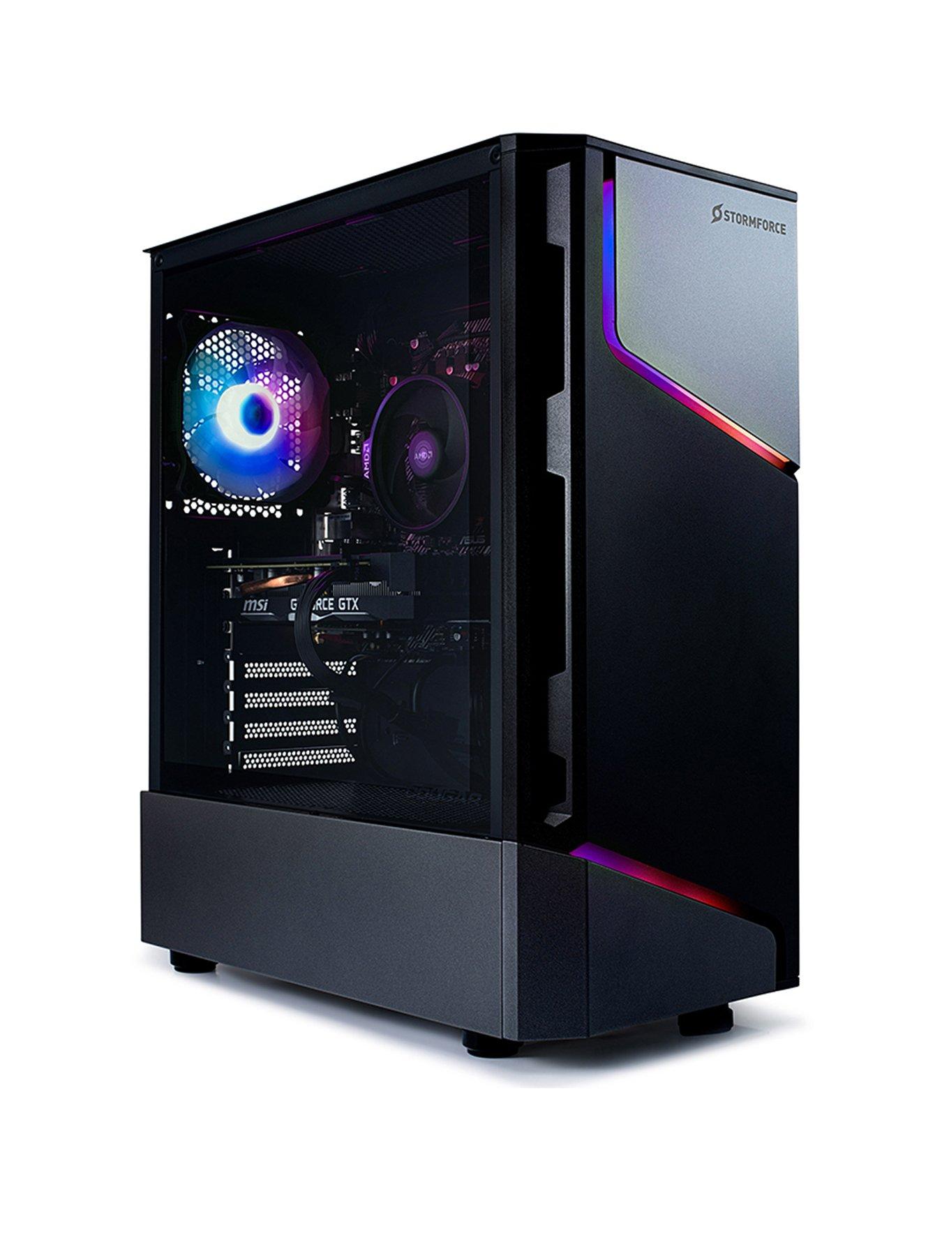 Image 2 of 6 of Stormforce MX360 Gaming Desktop - AMD Ryzen 5 - 8GB RAM 500GB SSD - Black