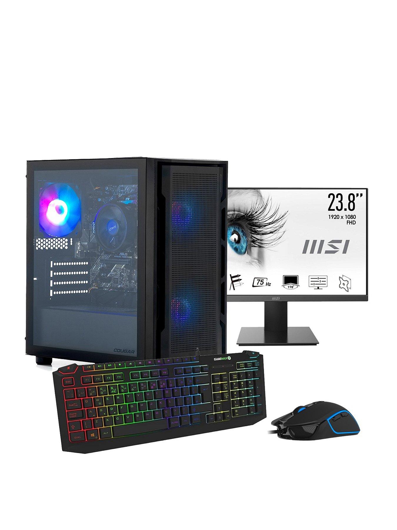 Image 1 of 7 of Stormforce Uniface Gaming Desktop Bundle - AMD Ryzen 5 - 16GB RAM 1TB SSD - Black