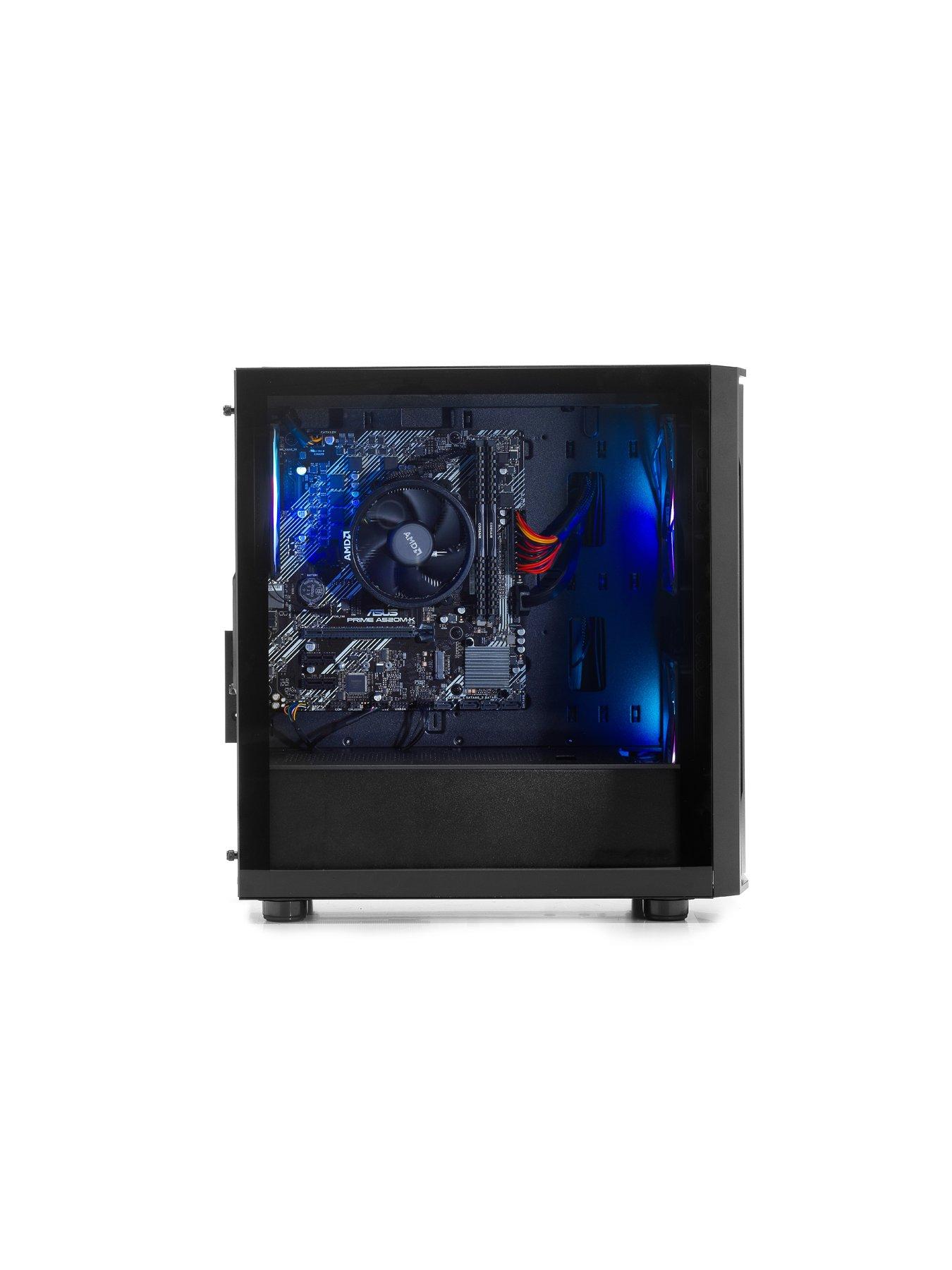 Image 3 of 6 of Stormforce Uniface Gaming Desktop - GeForce RTX 3050 - AMD Ryzen 5 - 16GB RAM 1TB SSD - Black