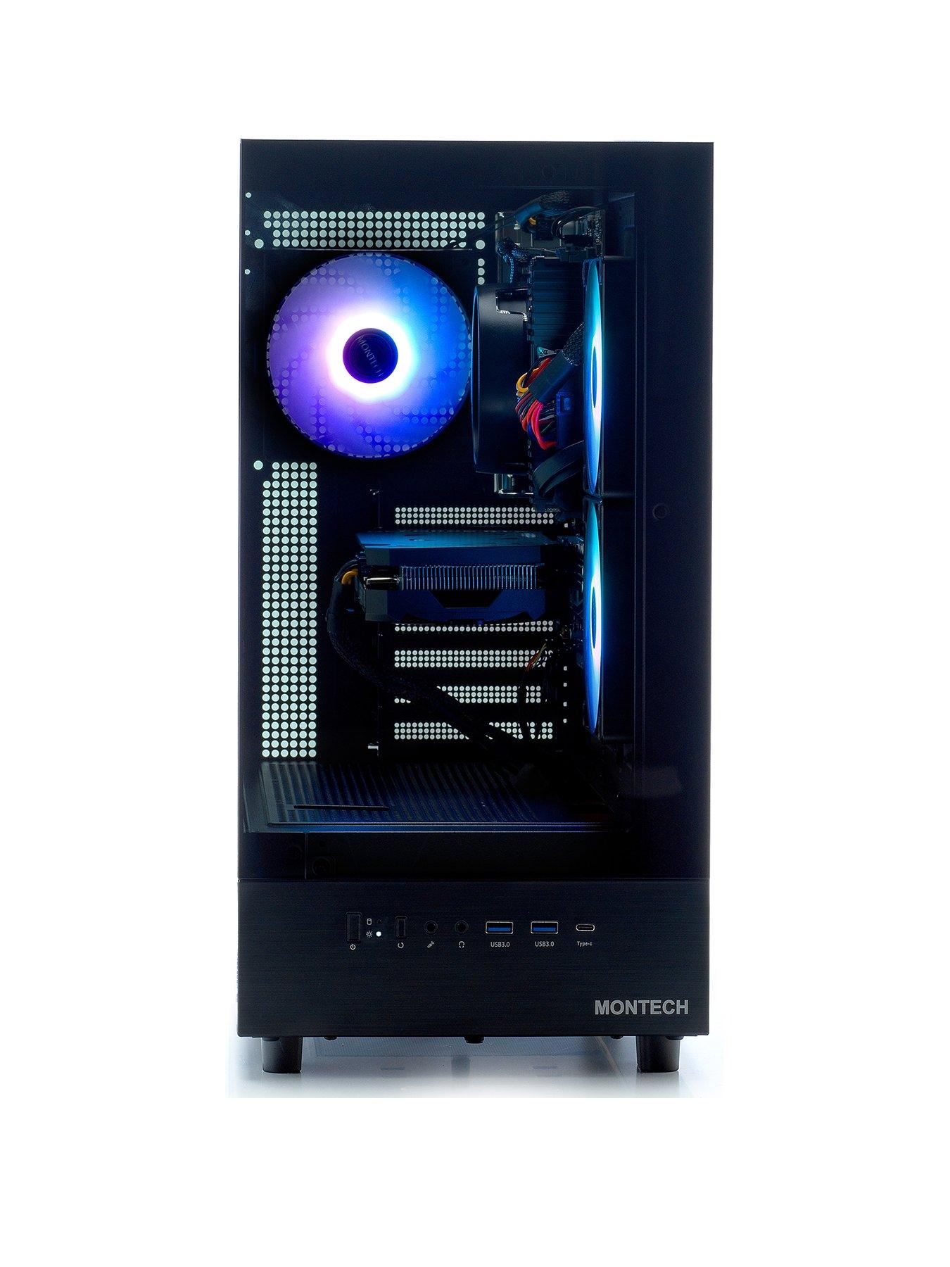 undefined Vortex XR Gaming Desktop - GeForce RTX 4060 - AMD Ryzen 5 - 16GB RAM 1TB SSD - Black