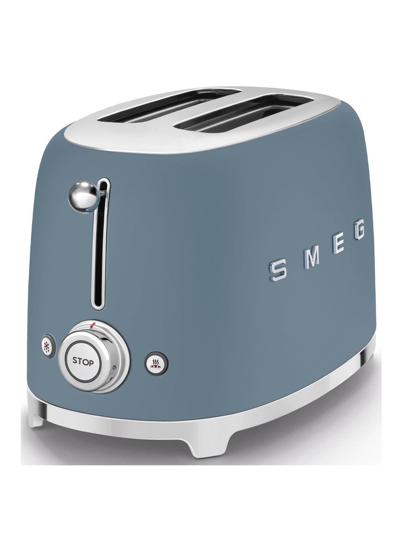 undefined TSF01 Retro Style 2 Slice Toaster, 950W - Storm Blue