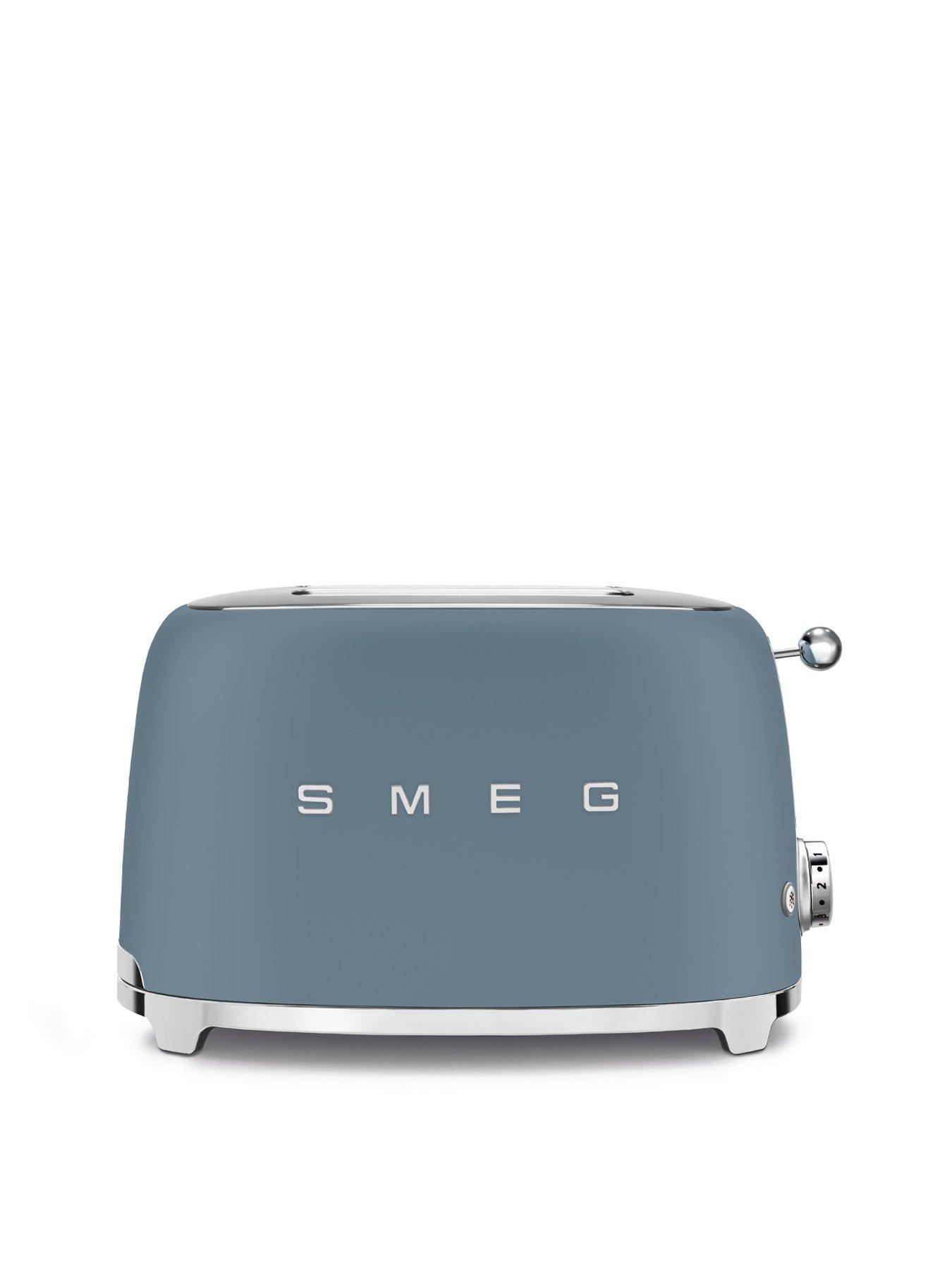 Image 2 of 5 of Smeg TSF01 Retro Style 2 Slice Toaster, 950W - Storm Blue