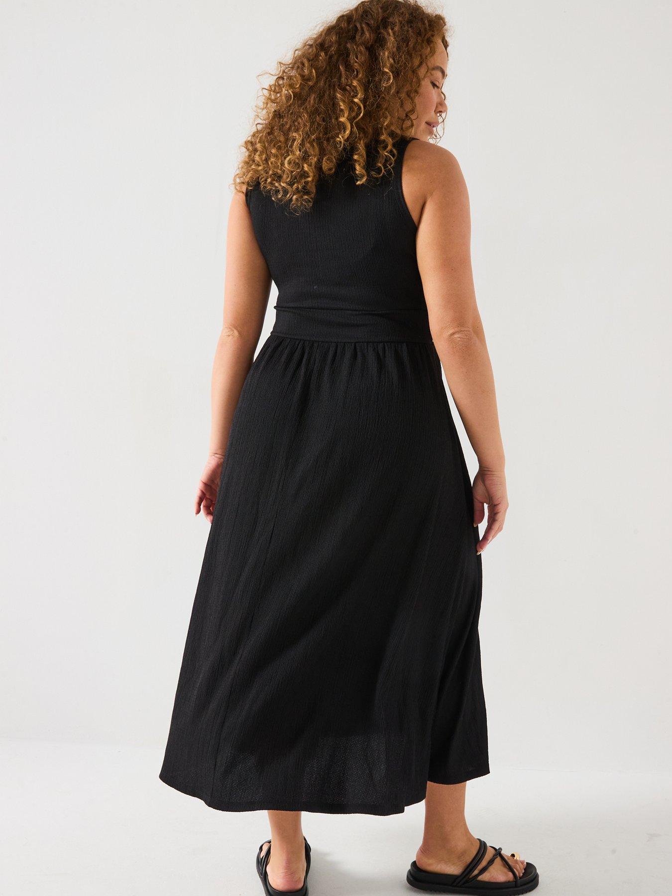 Image 2 of 6 of V by Very Curve Crochet Top Midaxi Dress