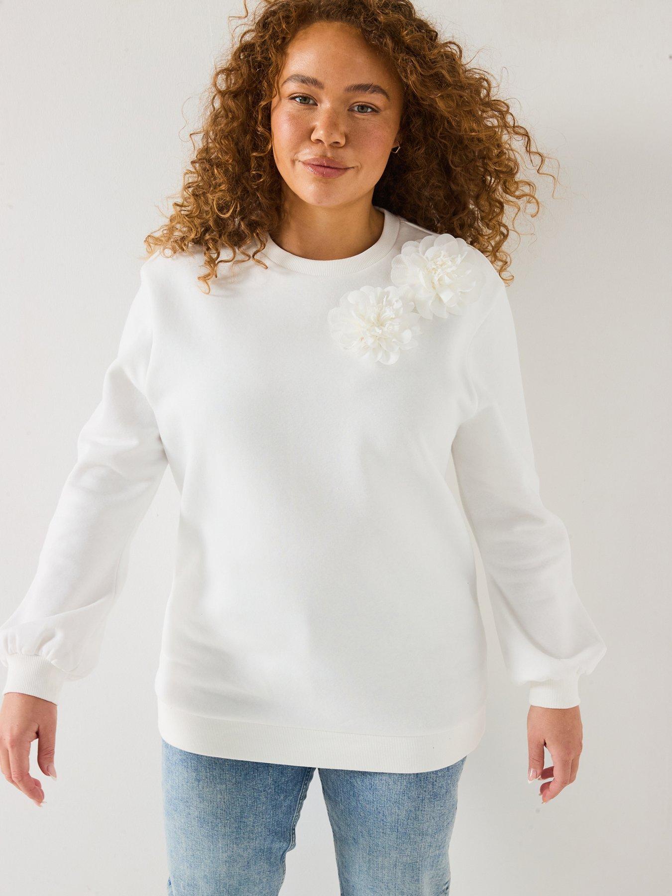 undefined 3D Floral Sweat