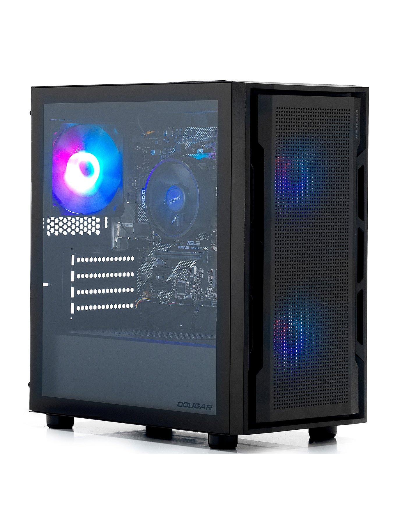Image 2 of 6 of Stormforce Uniface Gaming Desktop - AMD Ryzen 5, 16GB RAM, 1TB SSD - Black