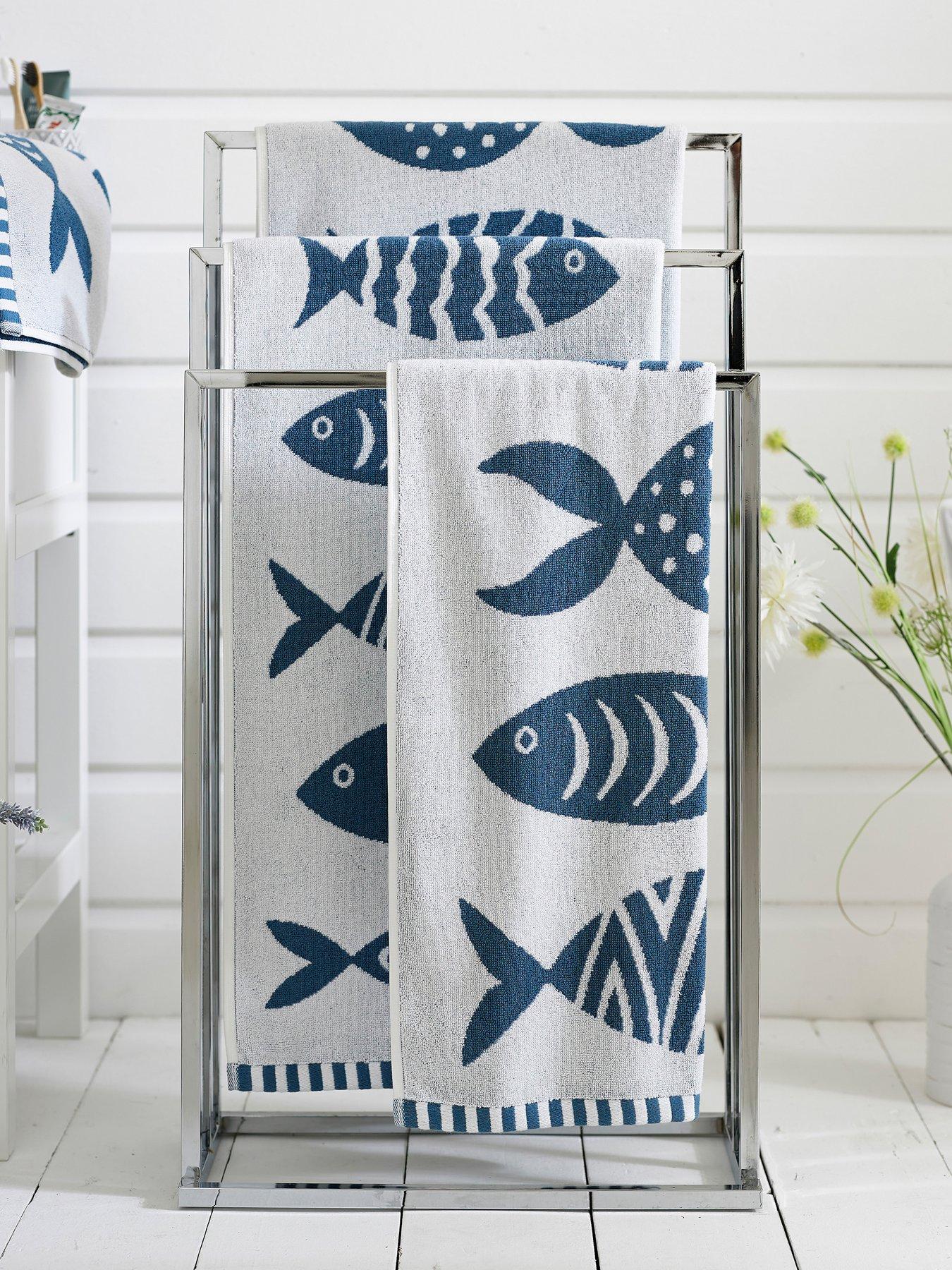 Lobster Creek Big Fish 100% Cotton Towel Collection