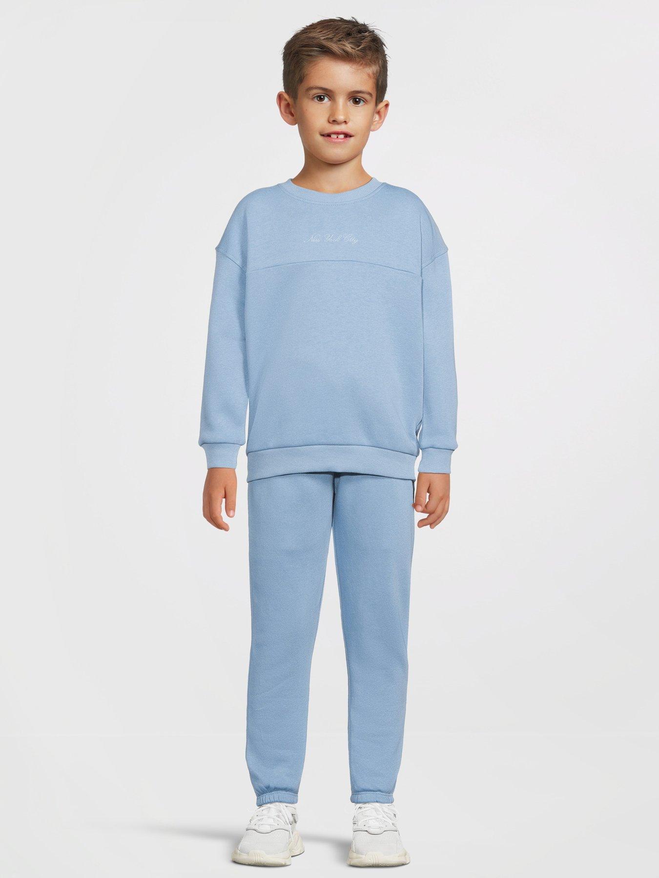 undefined Sweatshirt And Jogger Set - Blue