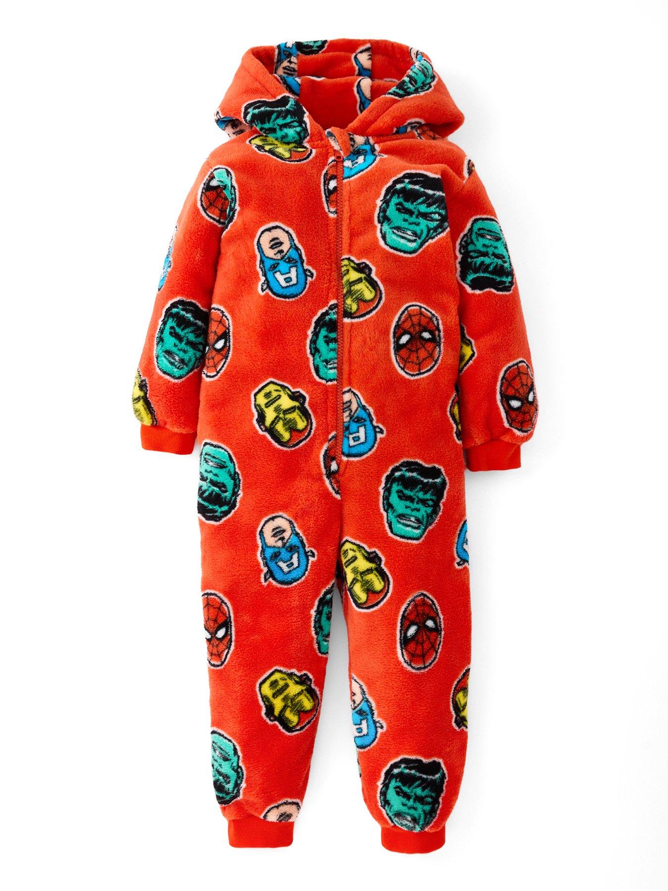 Marvel Avengers Fleece All In One - Black