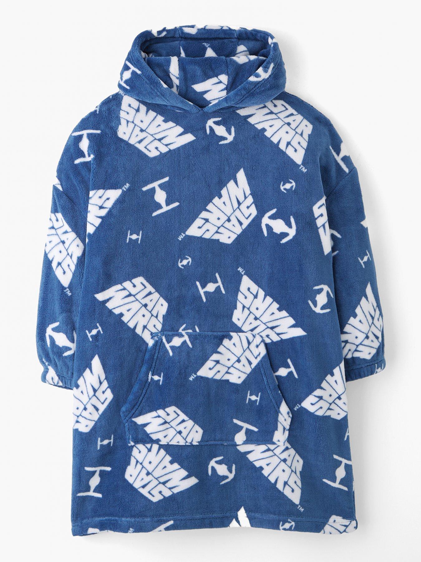 Image 1 of 4 of Star Wars Fleece Hooded Blanket - Blue