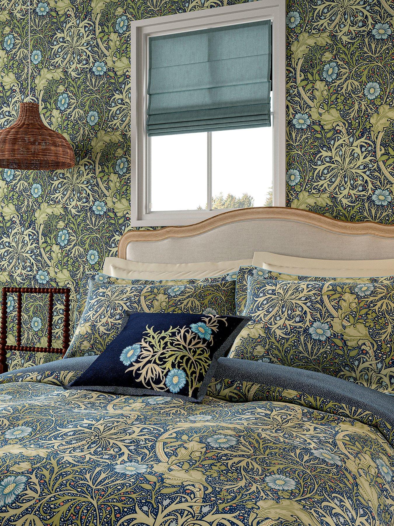 Image 3 of 5 of Morris & Co Seaweed 100% Cotton Duvet Cover Set