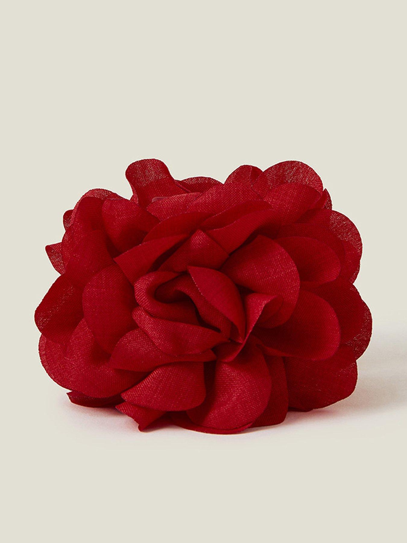 undefined Xl Corsage Claw Clip - Red