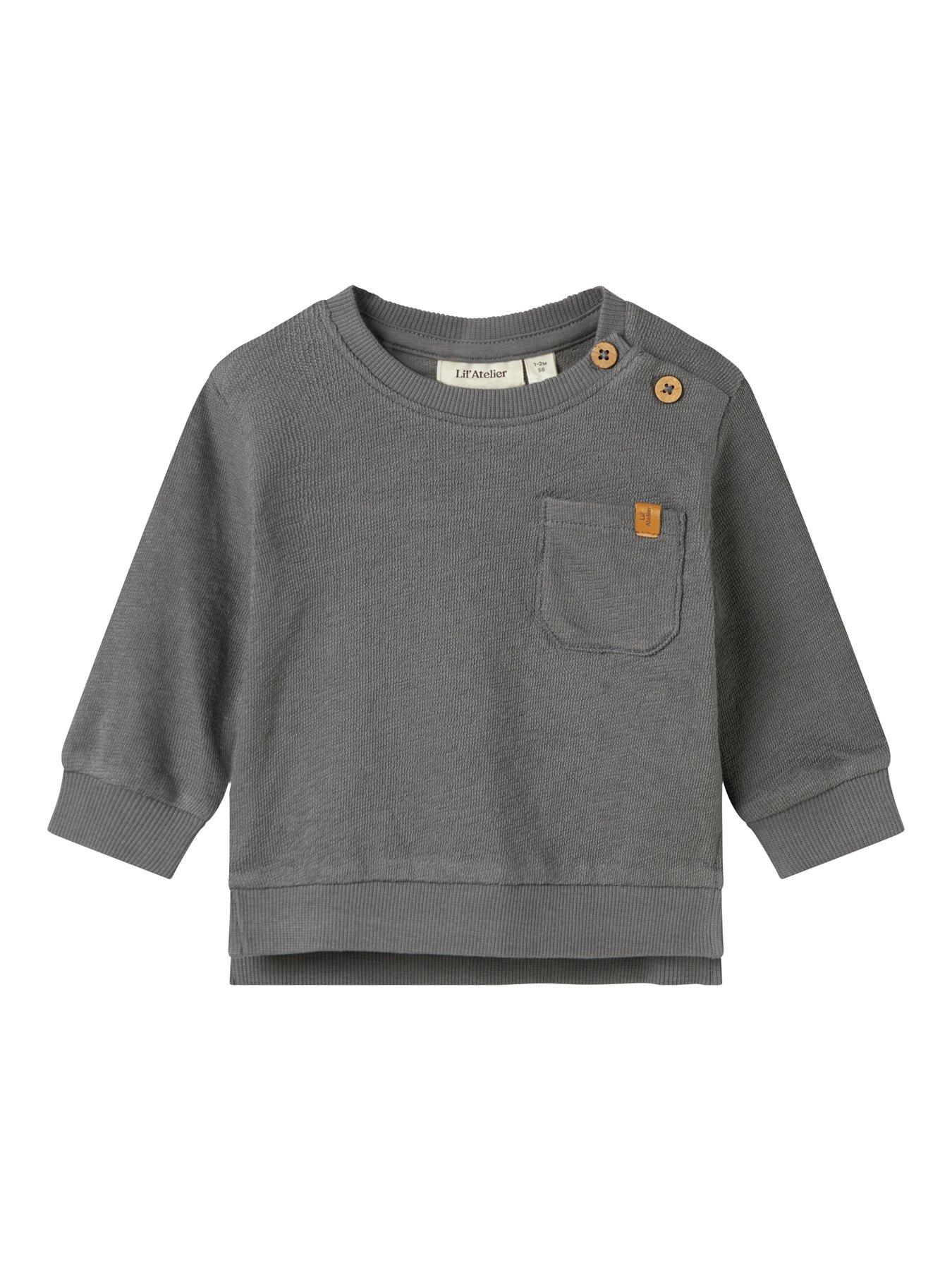 Lil Atelier Baby Boys Sweat Top - Poppy Seed