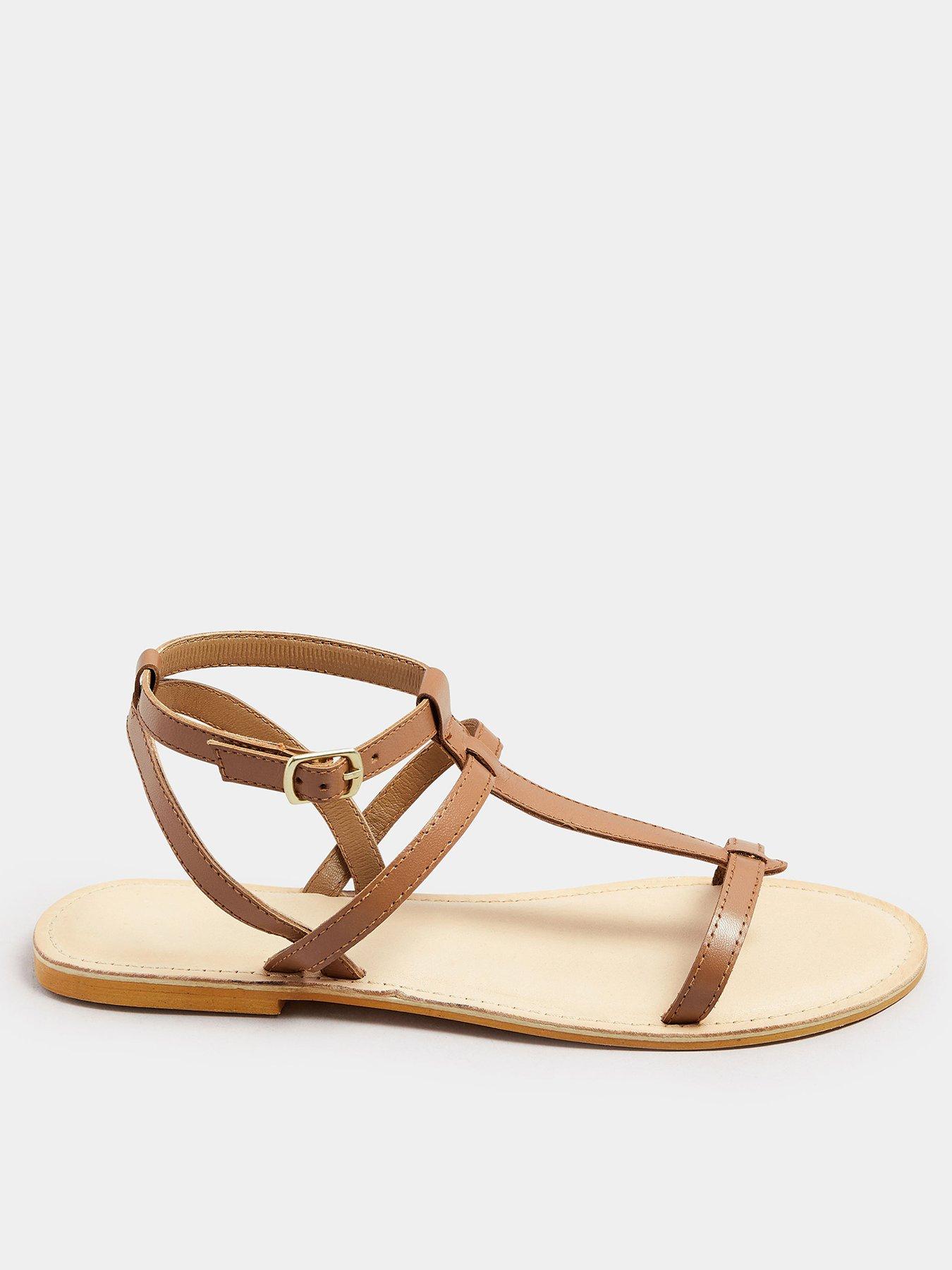 undefined T Bar Leather Sandal