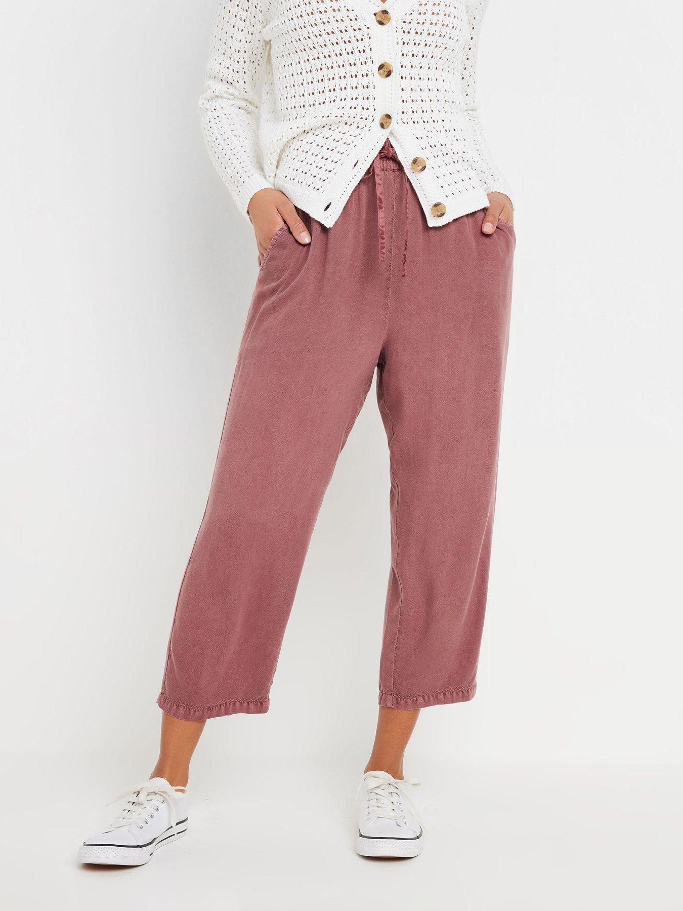 undefined Acid Wash Crop Trouser