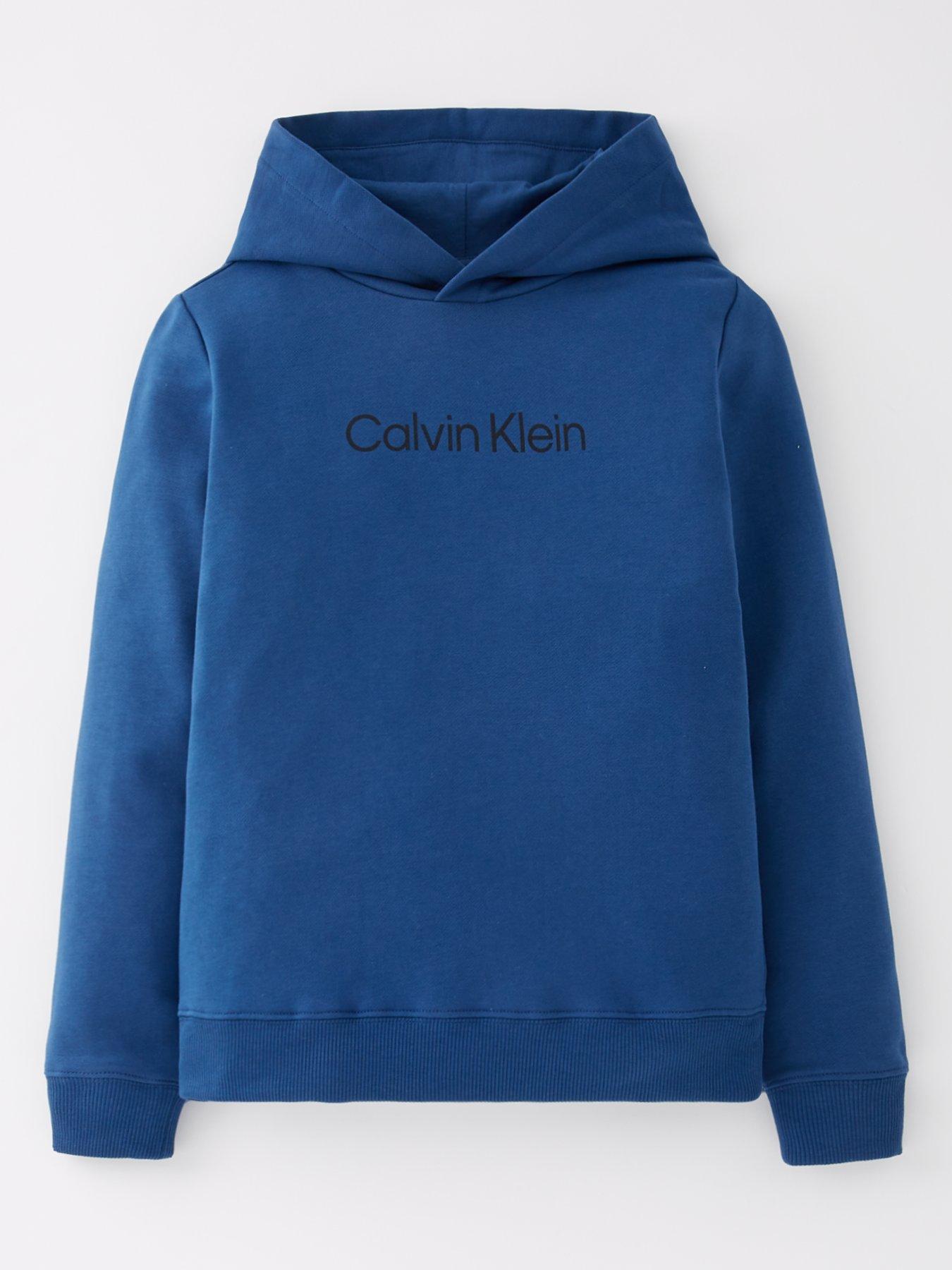 undefined Kids Inst Logo Reg Terry Hoodie - Blue
