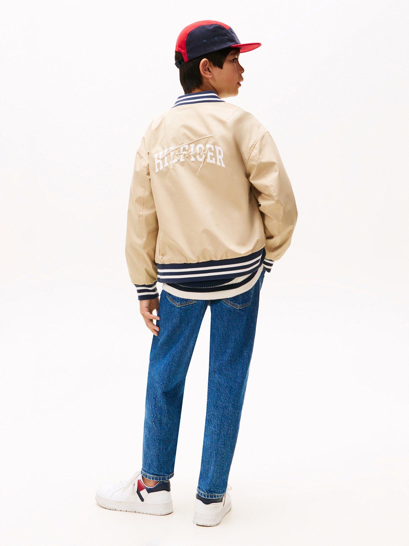 Image 2 of 4 of Tommy Hilfiger Boys Reversible Bomber Jacket - Beige