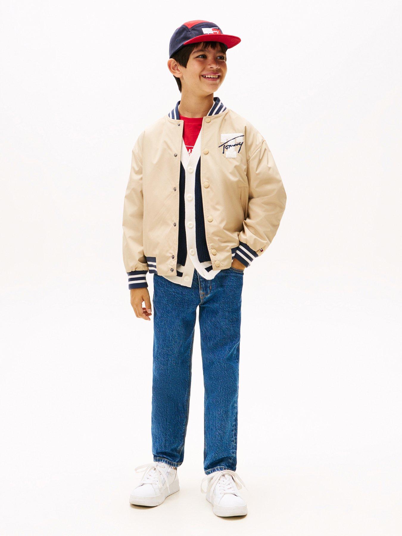 Image 3 of 4 of Tommy Hilfiger Boys Reversible Bomber Jacket - Beige