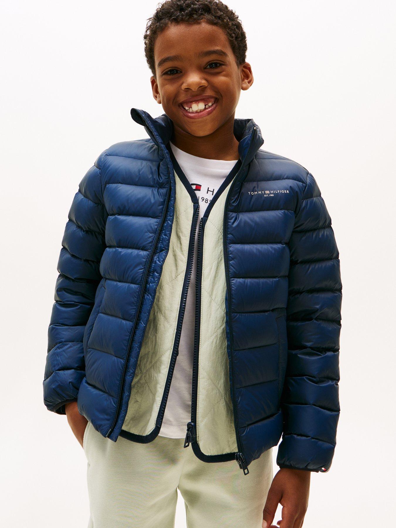 undefined Boys Essential Light Down Jacket - Navy