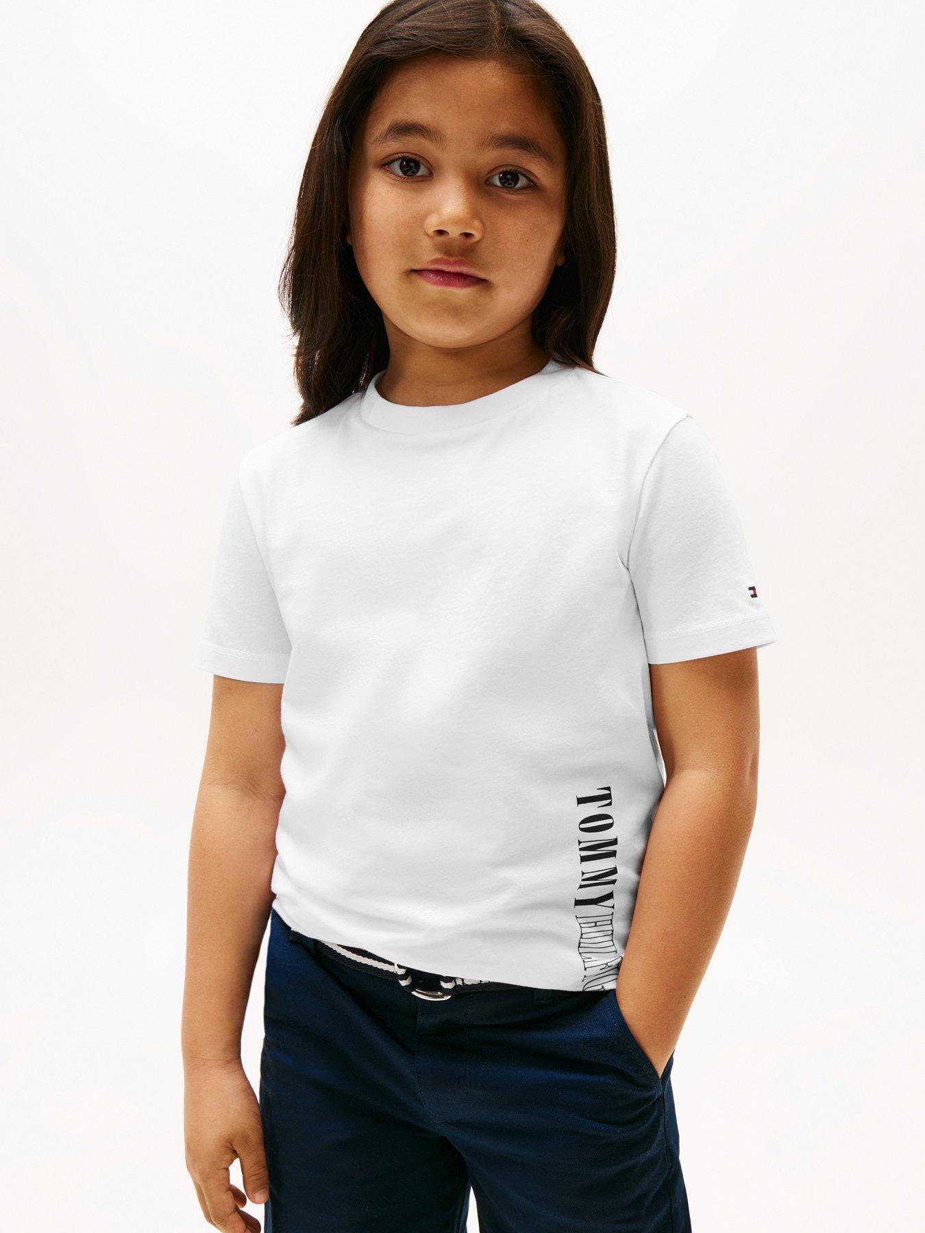 undefined Boys Graphic Short Sleeve T-Shirt - White