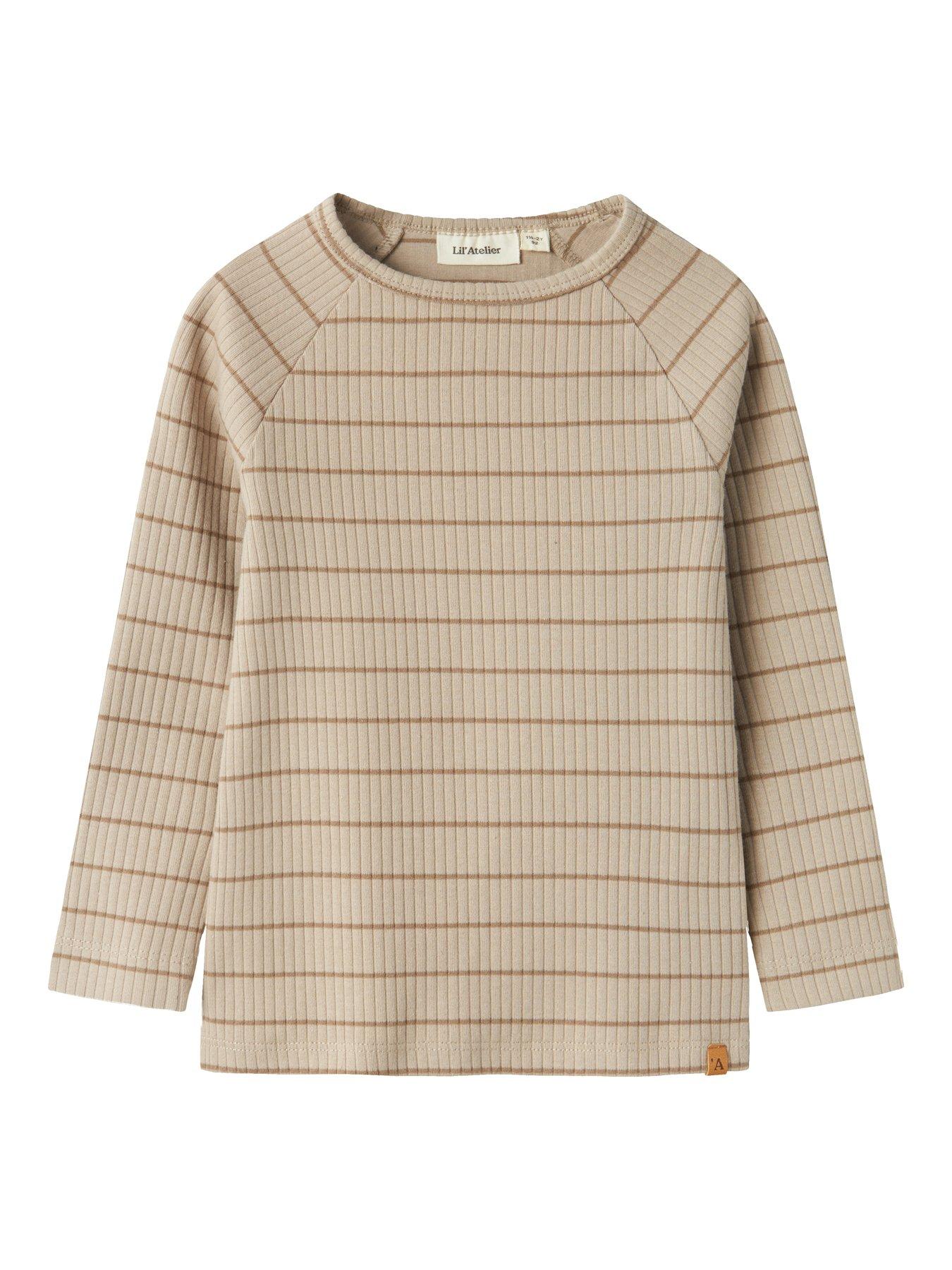 undefined Mini Boys Striped Long Sleeve Tshirt - Pure Cashmere