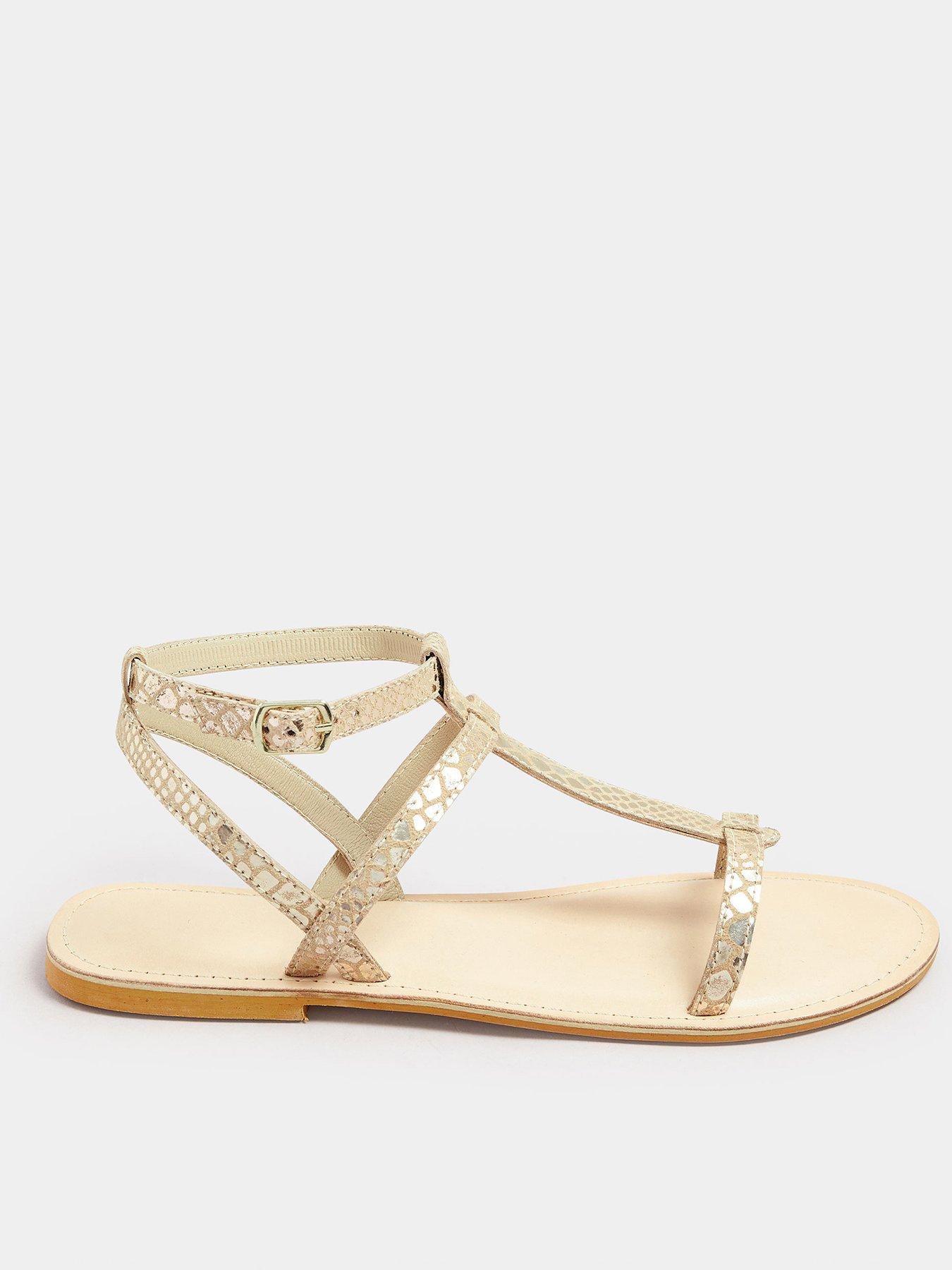undefined T Bar Leather Sandal