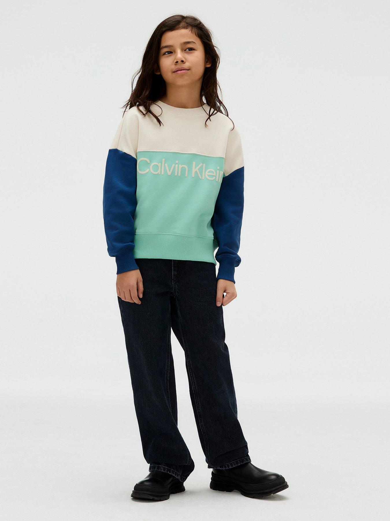 Calvin Klein Jeans Boys Terry Colour Block Sweatshirt