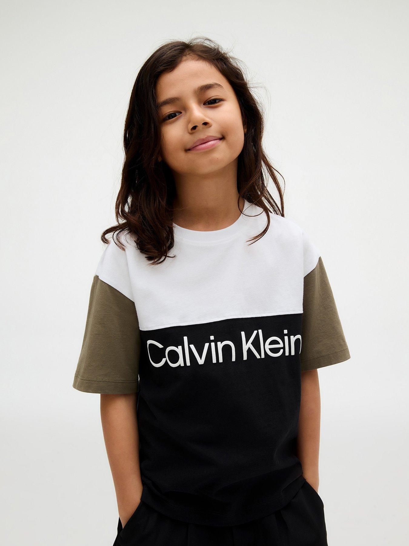 undefined Boys Colour Block Short Sleeve T-Shirt - Black