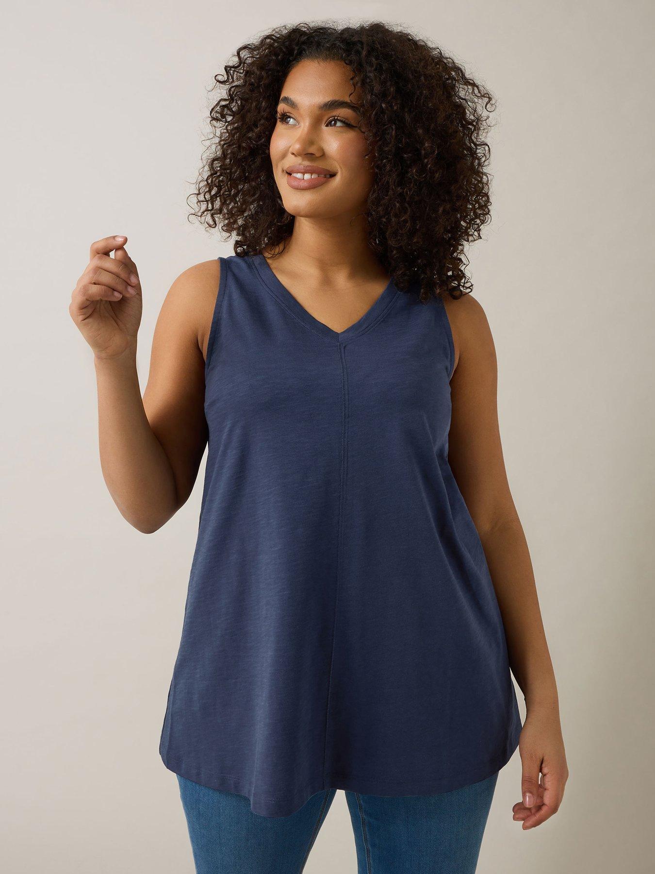 undefined Slub Jersey Vest - Blue
