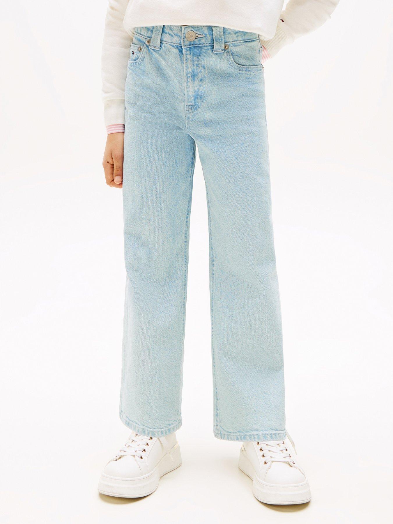 undefined Girls Mabel Light Wash Denim Jeans - Light Blue
