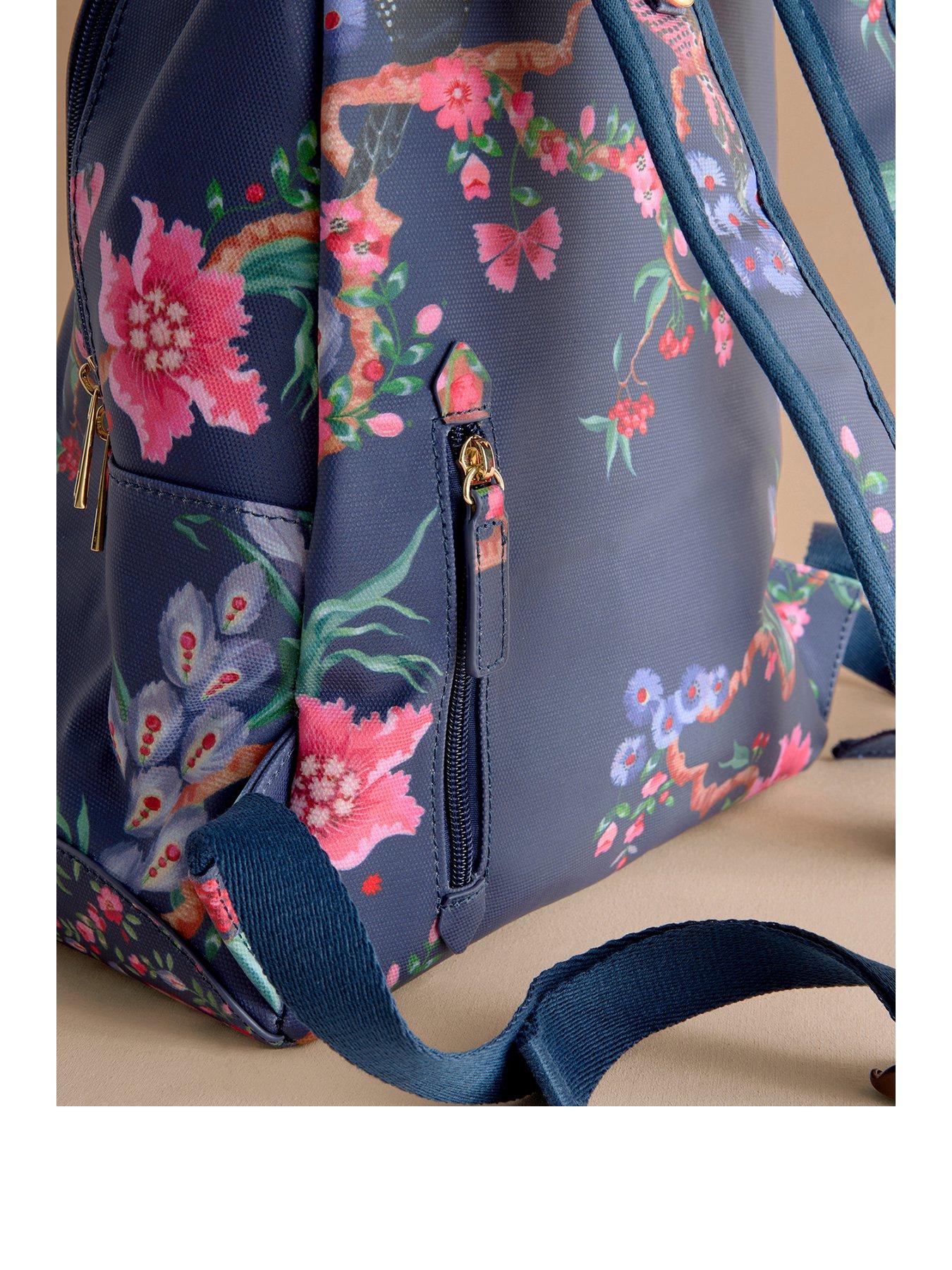 Cath Kidston Birds Curve Backpack Navy Very