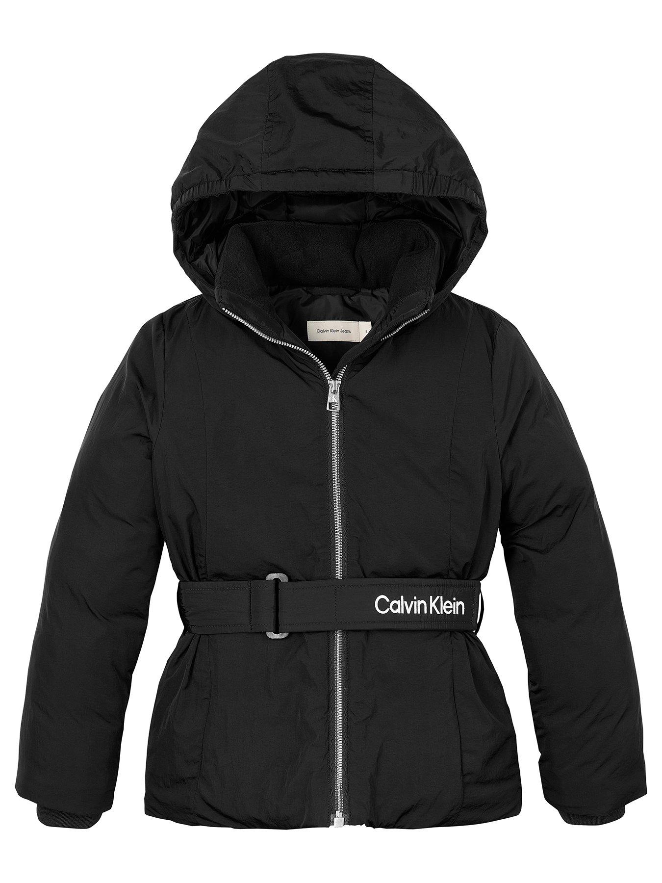 Image 1 of 2 of Calvin Klein Jeans Girls Short Padded Jacket - Black