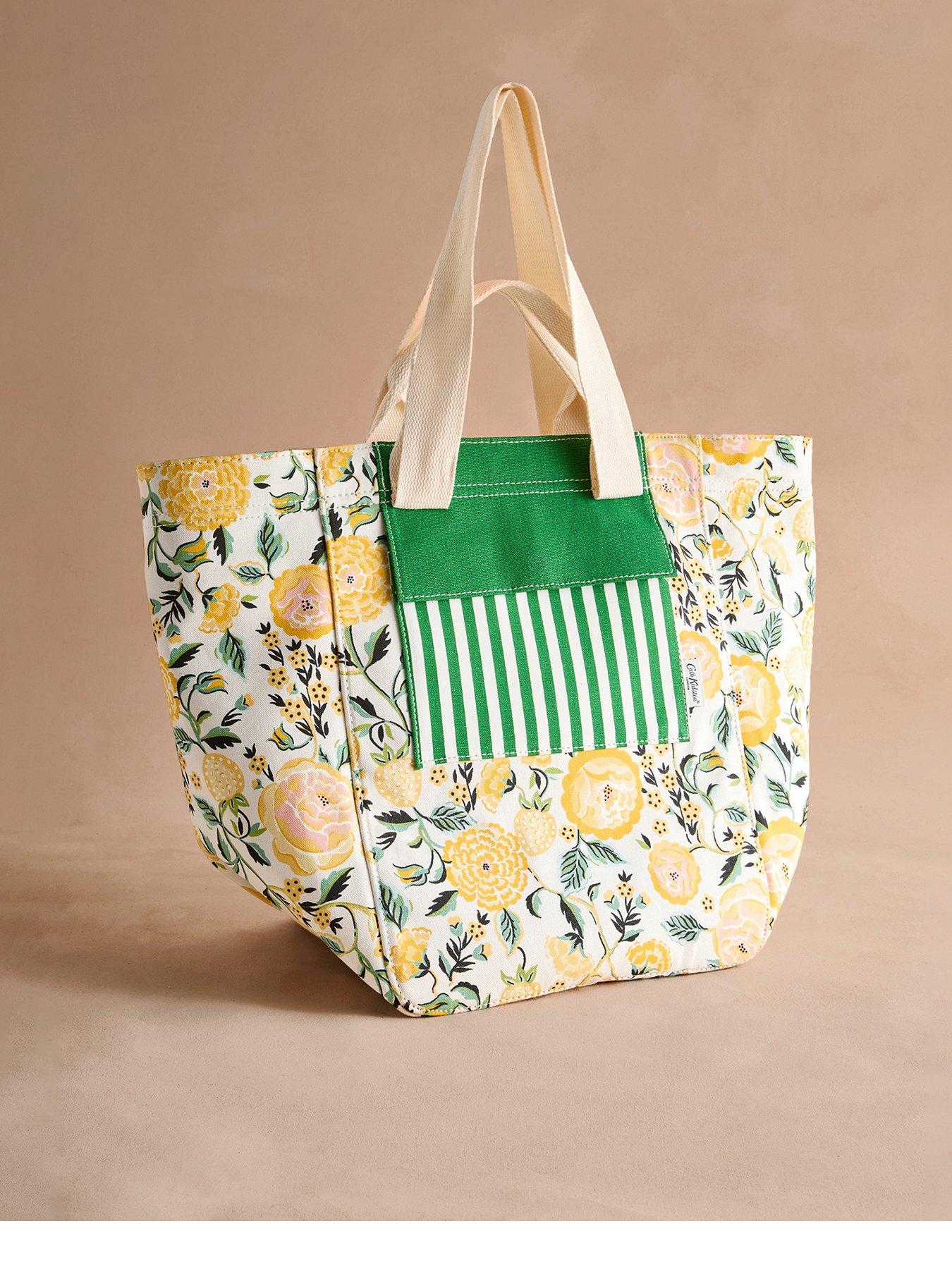 undefined Large Strawberry Garden Tote Bag - Yellow