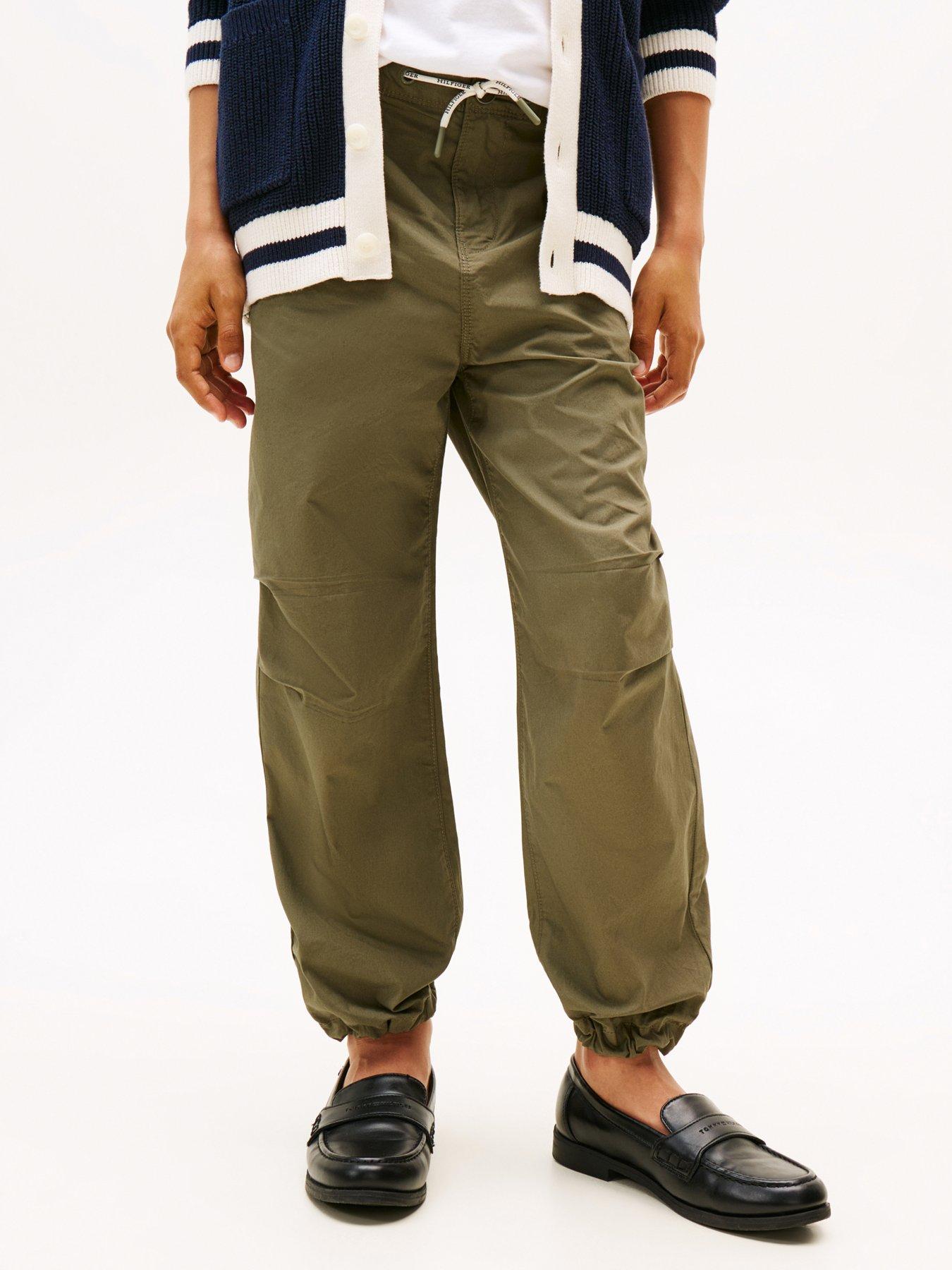 undefined Boys Parachute Pants - Khaki