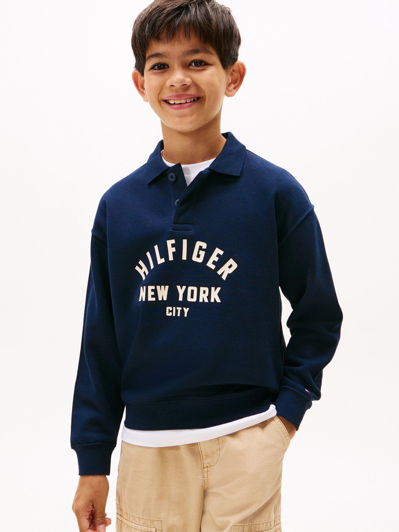 undefined Boys Hilfiger Graphic Sweatshirt - Navy