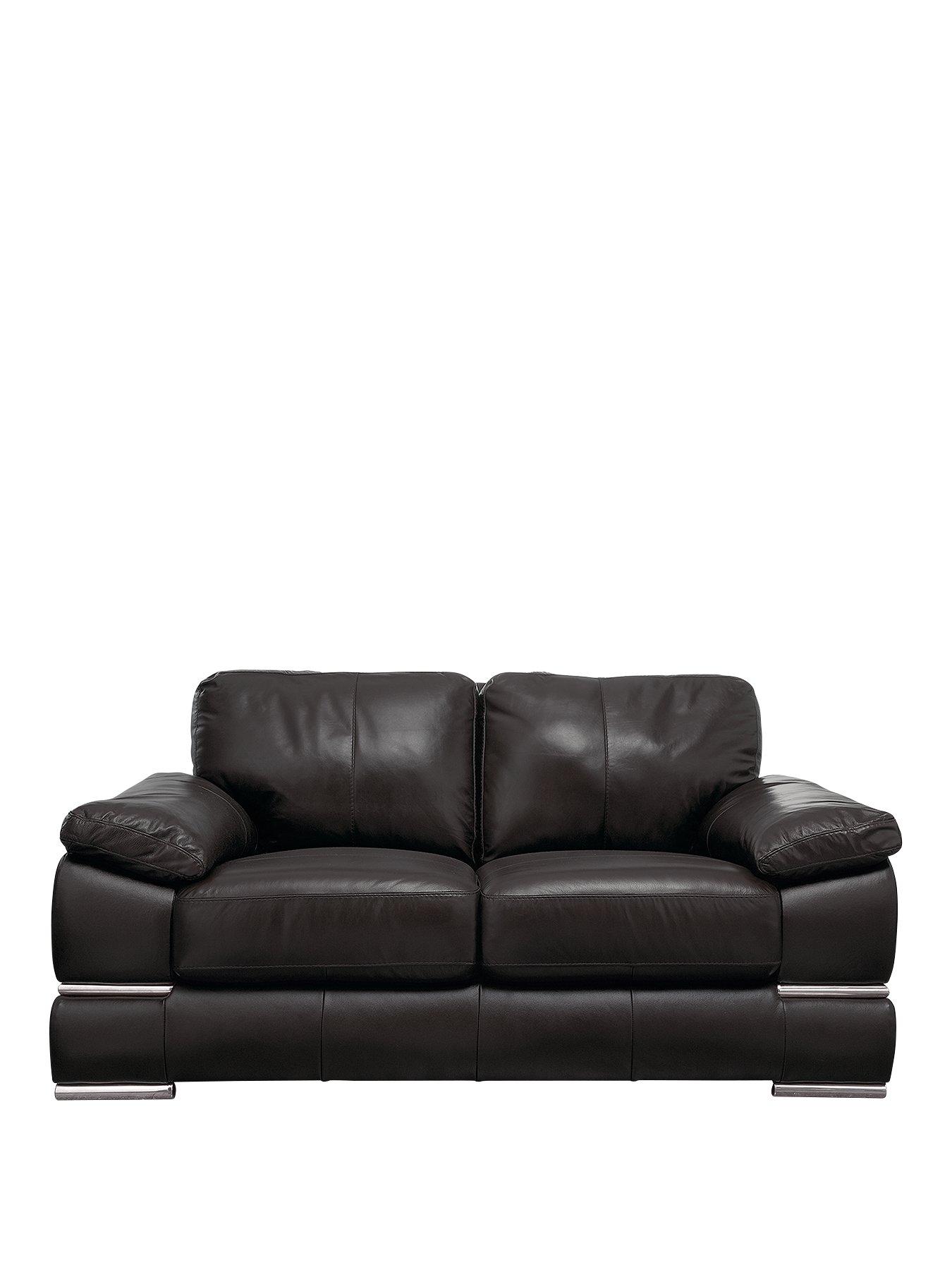 Primo Italian Leather 2 Seater Sofa Very Co Uk