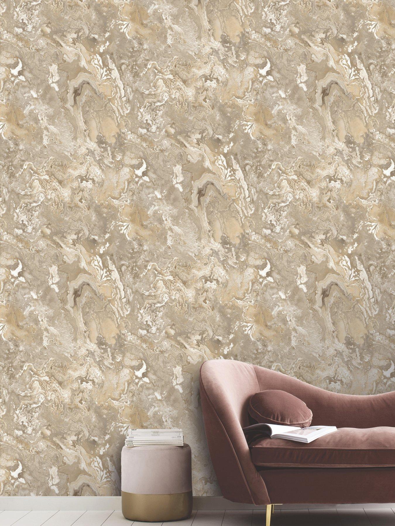Image 3 of 4 of Rasch Serafina Wallpaper in Beige