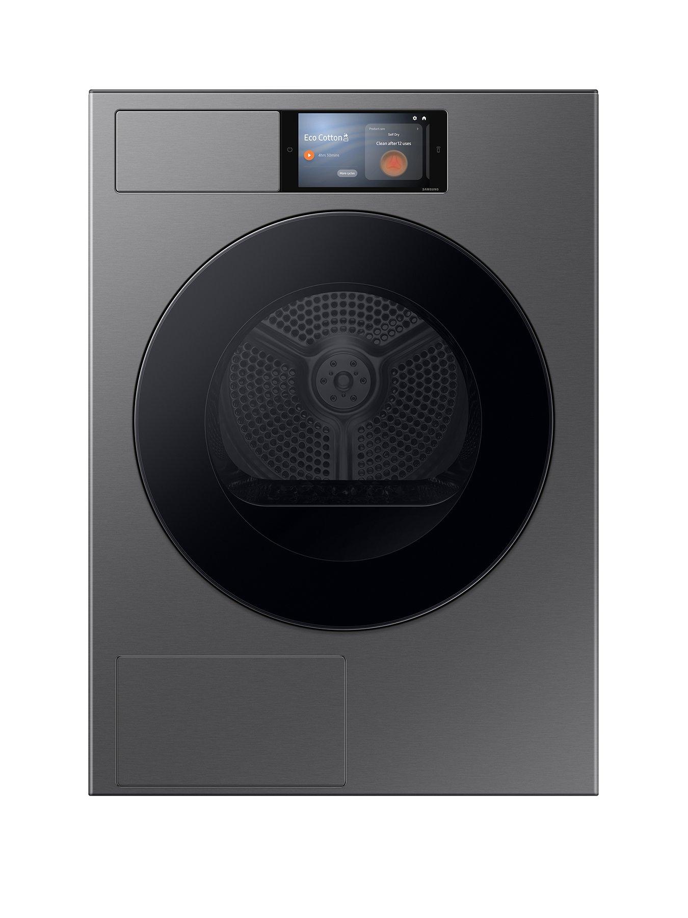 Samsung Series 9 AI Home DV90F09F4SU1 9KG Smart Heat Pump Tumble Dryer - Dark Steel