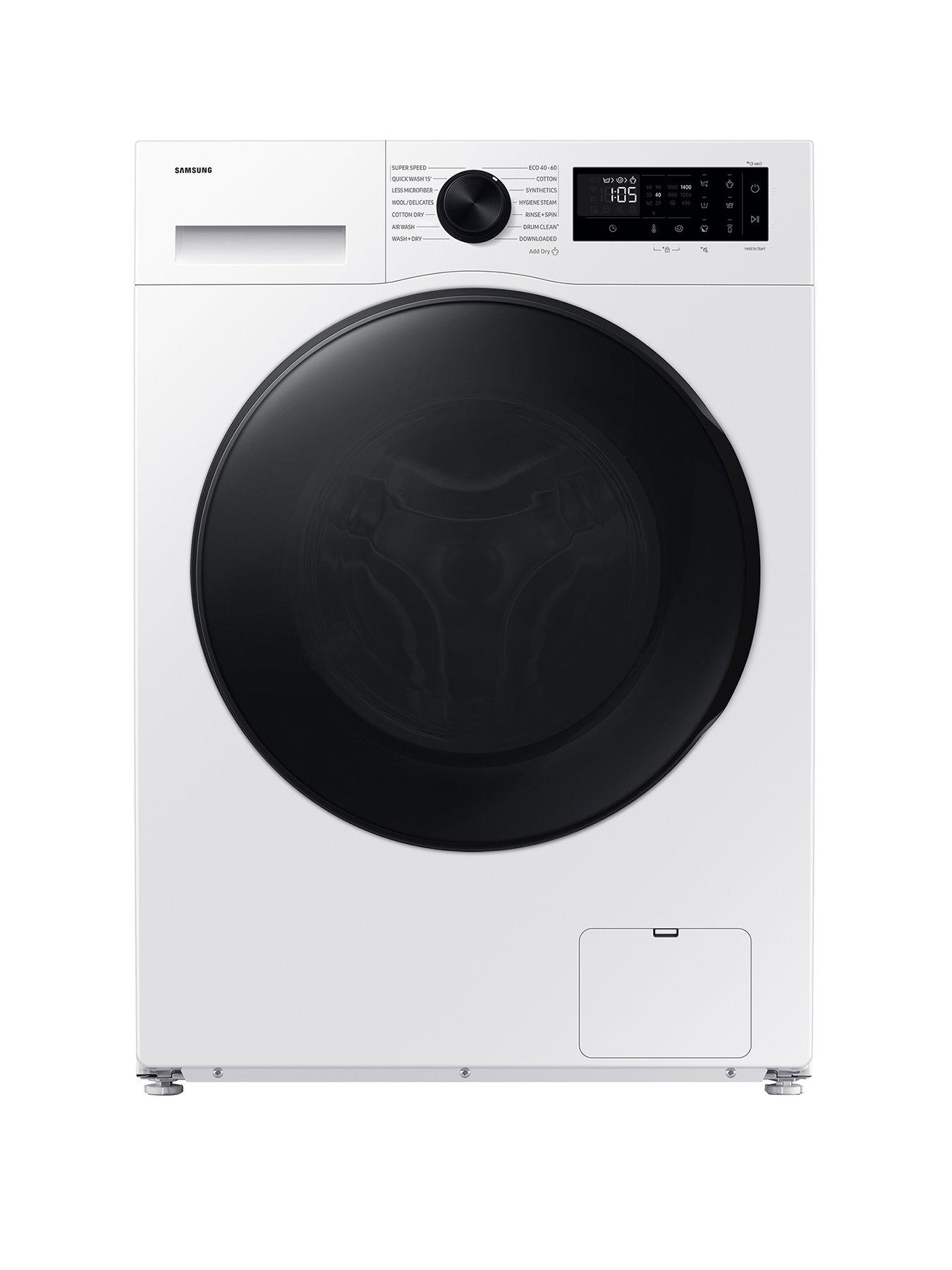 Samsung Series 5 AI Energy WD90DG5G34BEEU 9kg Wash, 5kg Dry, 1400rpm Spin Smart Slim Depth Washer Dryer - White