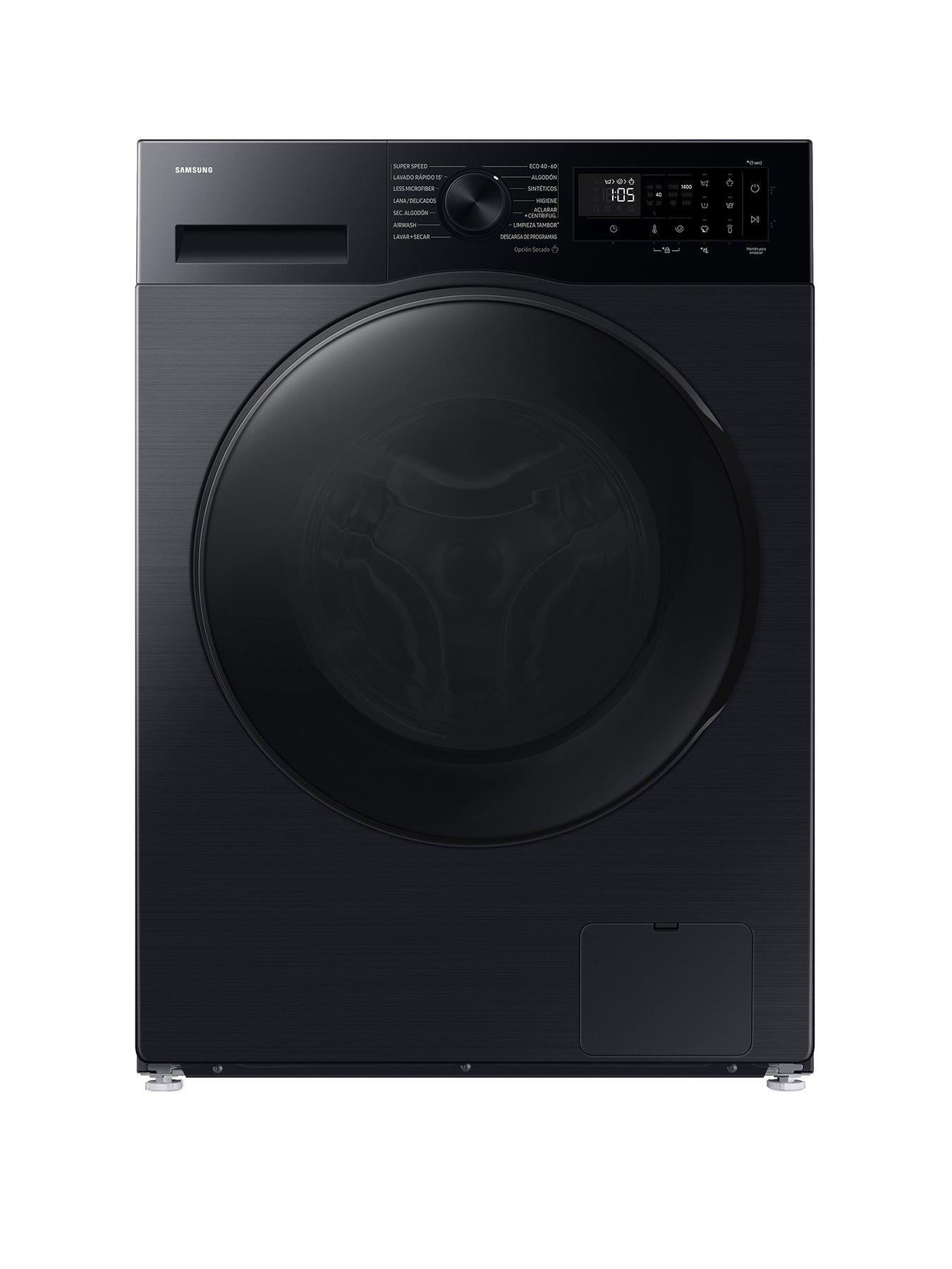 Samsung Series 5 AI Energy WD90DG5G34BBEU 9kg Wash, 5kg Dry, 1400rpm Spin Smart Slim Depth Washer Dryer - Black